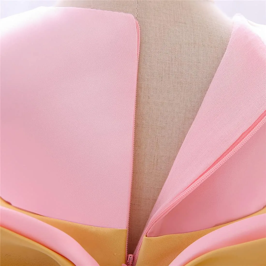 0-6T Baby Girls Dress Princess Dress Special Occasion Formal Gowns Backless Pageant Wedding Party Dresses with Headwear