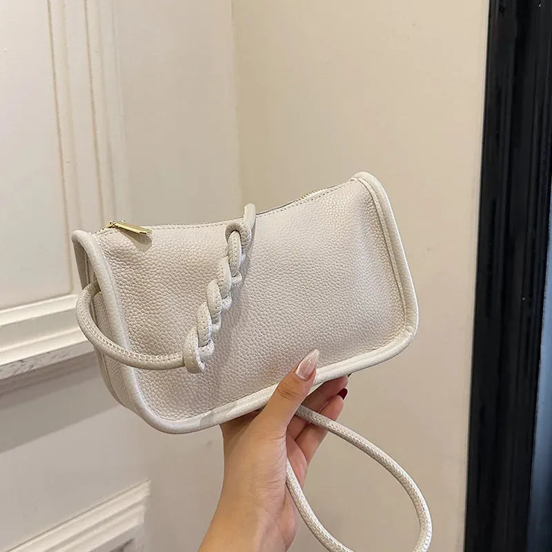 100% Real Cowhide Leather Crossbody Bag