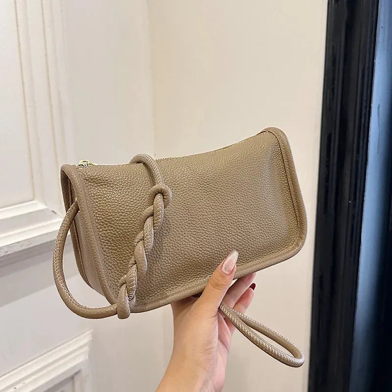 100% Real Cowhide Leather Crossbody Bag
