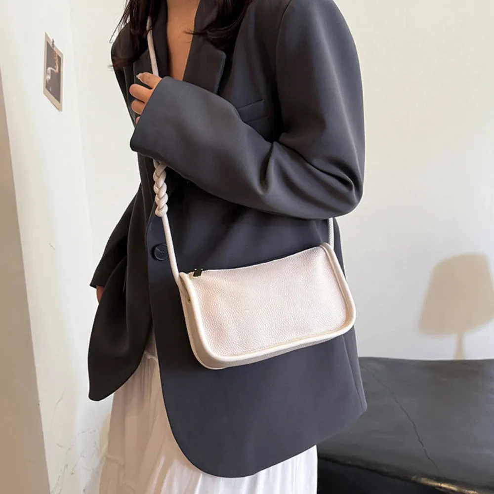 100% Real Cowhide Leather Crossbody Bag