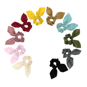10pcs Bowknot Hair Ties Ponytail Holders Traceless Hair Ring for Women Girls Ropes for Women Random Color