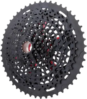 12 Speed Mountain Bike Cassette XD 9-50T Sprocket Black 9-50T Bicycle Flywheel Cogs 12S Compatible with SRAM