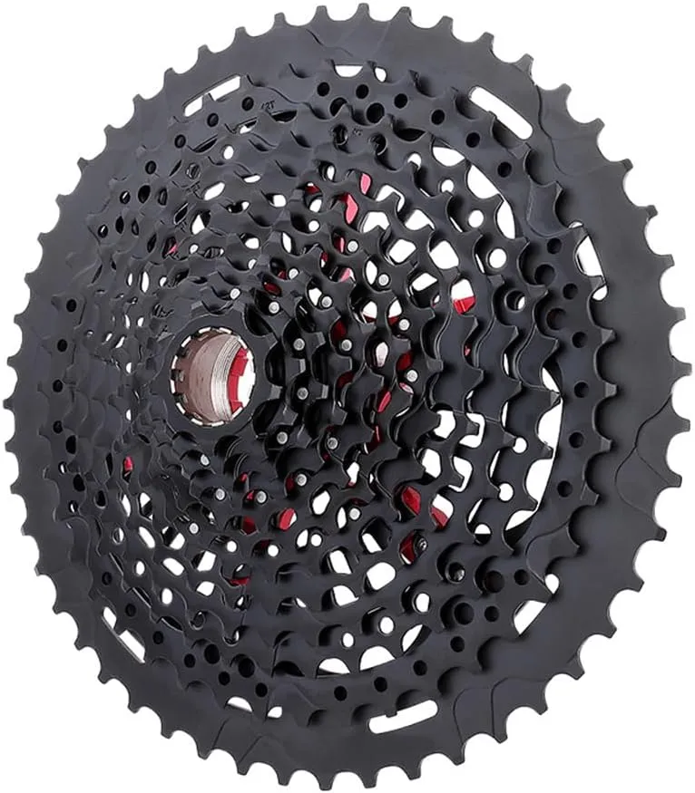 12 Speed Mountain Bike Cassette XD 9-50T Sprocket Black 9-50T Bicycle Flywheel Cogs 12S Compatible with SRAM