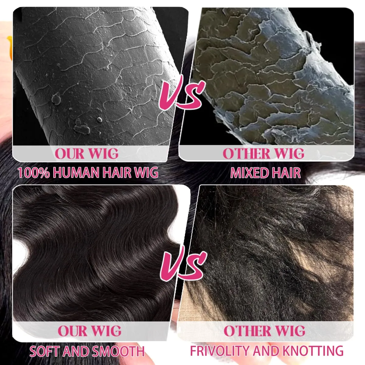 13x6 Body Wave Lace Front Wigs Human Hair Pre Plucked HD Transparent Lace Frontal Wigs Human Hair 180% Density Glueless Human Wigs with Baby Hair for Women 26 Inch