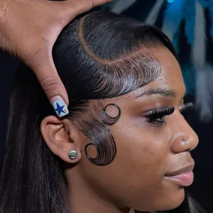 13x6 Full SKINLIKE 30 inch HD Lace Front Wigs Human Hair Pre Plucked 200% Density 12A Virgin Human Hair Straight Frontal Wigs HD Lace 0.1mm Ultra-thin Invisible Lace Wigs for Black Women