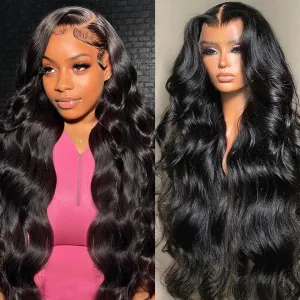 13x6 Lace Front Wigs Human Hair Pre Plucked Body Wave HD Lace Front Wigs Human Hair 13x6 HD Lace Frontal Glueless Wigs Human Hair 200 Density Brazilian Virgin Human Hair Wig for Women (26 Inch)