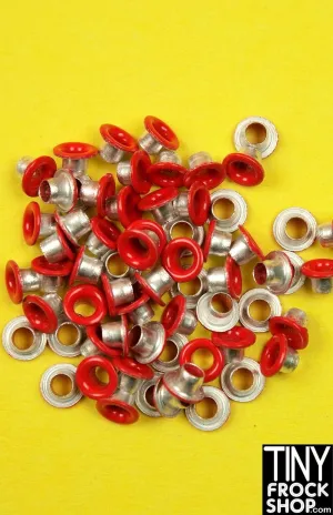 1/8 Inch - 12" Fashion Doll Small Round Solid Color Eyelets - Pack of 12