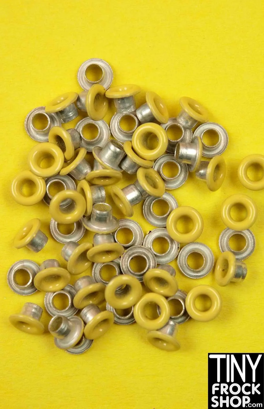 1/8 Inch - 12" Fashion Doll Small Round Solid Color Eyelets - Pack of 12