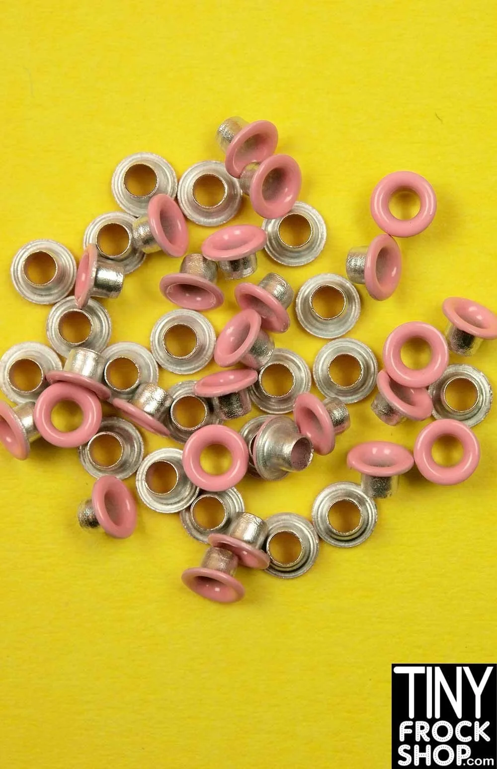 1/8 Inch - 12" Fashion Doll Small Round Solid Color Eyelets - Pack of 12
