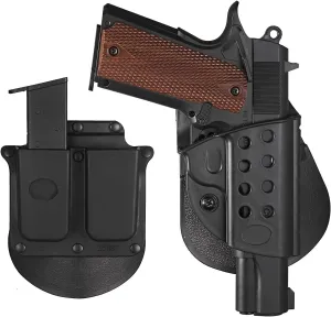 1911 Full Size Holster 5 inch,OWB Holsters Fits for Colt 1911 Govrement, Springfield Armory 1911, Nighthawk 1911, Wilson Combat 1911, Sig Saur 1911, Smith & Wesson 1911, Ed Brown 1911, Les BAER 1911