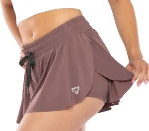 2-in-1 Flowy Fitness Shorts - Quick Dry Comfortable Workout Shorts with Drawstring