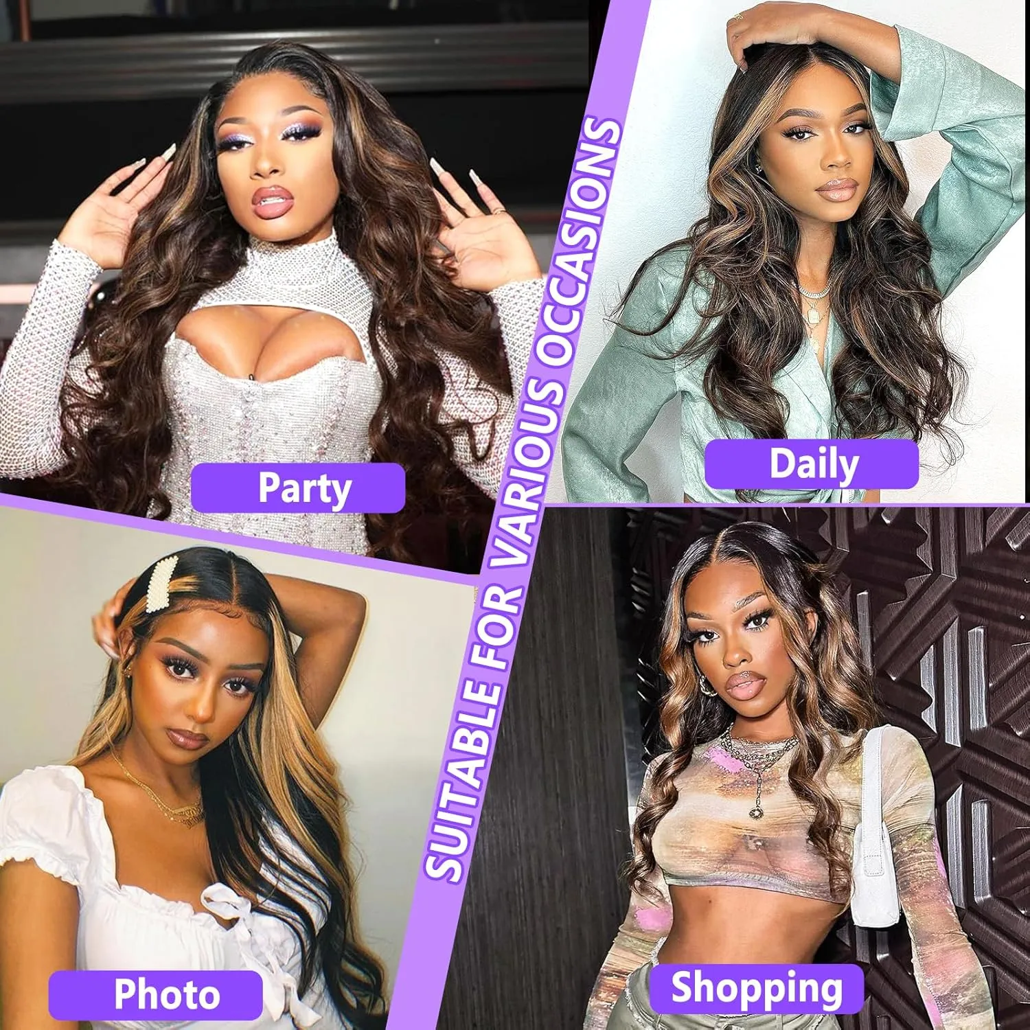 22 Inch 13x4 Ombre Lace Front Wigs Human Hair 180 Density 1B/30 Highlight Ombre 13x4 HD Transparent Lace Front Wigs Colored Balayage Wig Body Wave Human Hair Wigs for Women