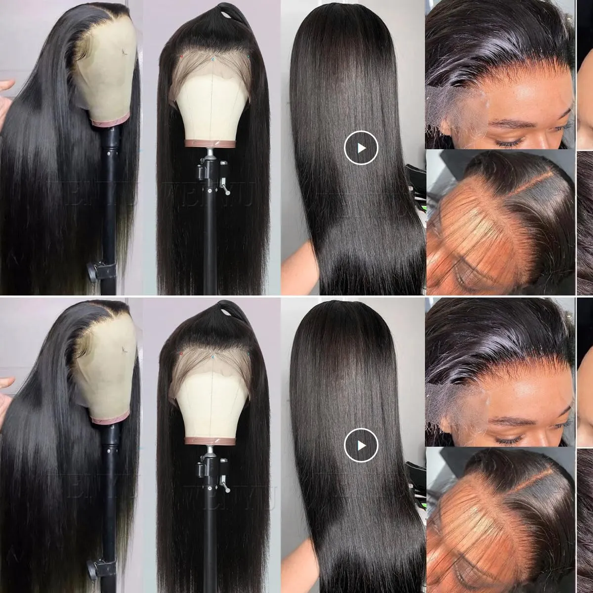 26 inch Straight Lace Front Wigs Human Hair Wig Pre Plucked 13x4 Straight Human Hair Wigs For Black Women Straight Frontal Wigs