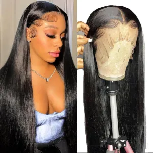 26 inch Straight Lace Front Wigs Human Hair Wig Pre Plucked 13x4 Straight Human Hair Wigs For Black Women Straight Frontal Wigs