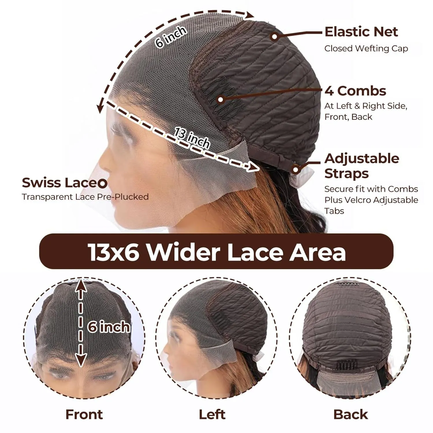 28 Inch 13x6 Ombre Lace Front Wigs Human Hair 200 Density 1B/30 Highlight Ombre 13x6 HD Transparent Lace Front Wigs Human Hair Colored Balayage Wig Body Wave Human Hair Wigs for Women
