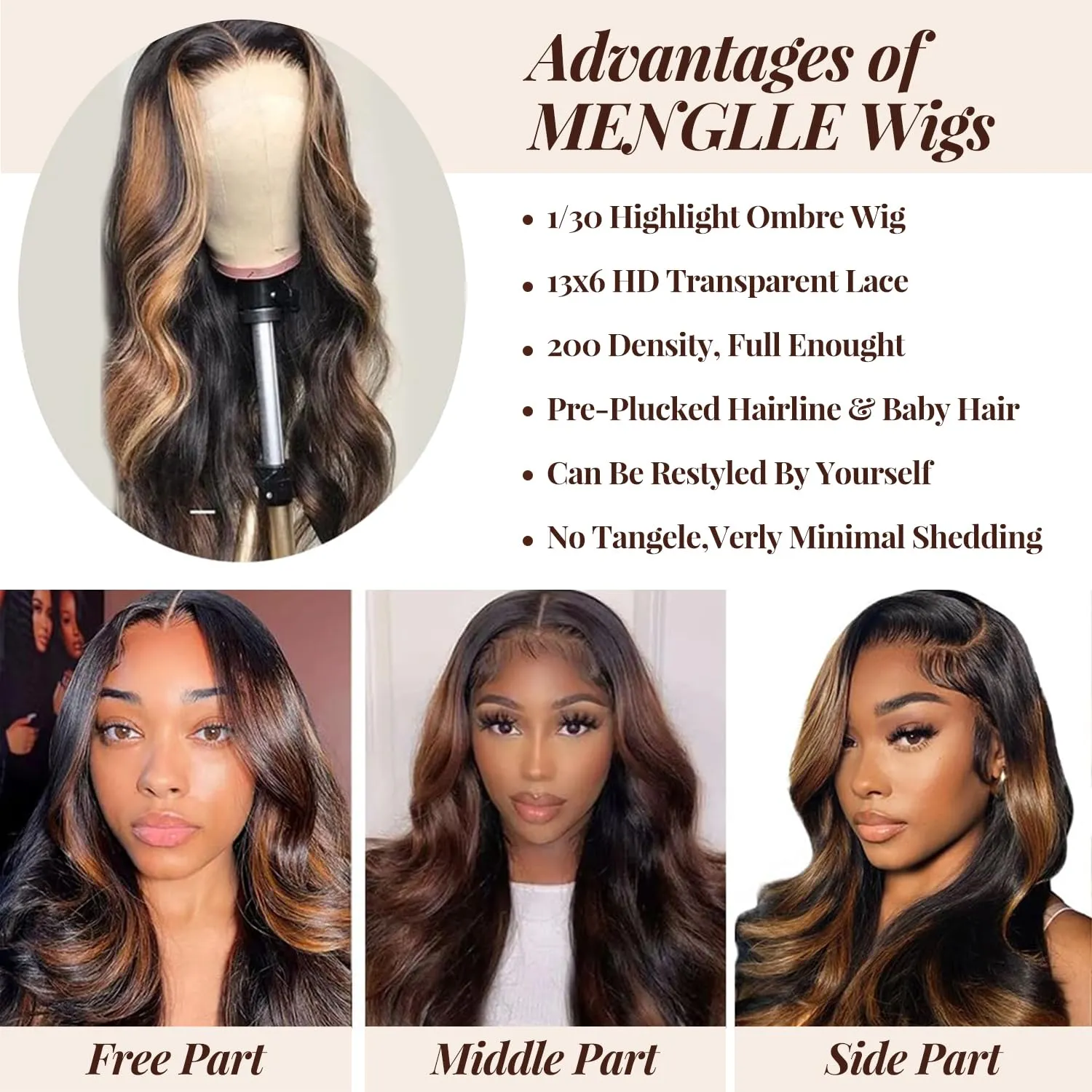 28 Inch 13x6 Ombre Lace Front Wigs Human Hair 200 Density 1B/30 Highlight Ombre 13x6 HD Transparent Lace Front Wigs Human Hair Colored Balayage Wig Body Wave Human Hair Wigs for Women