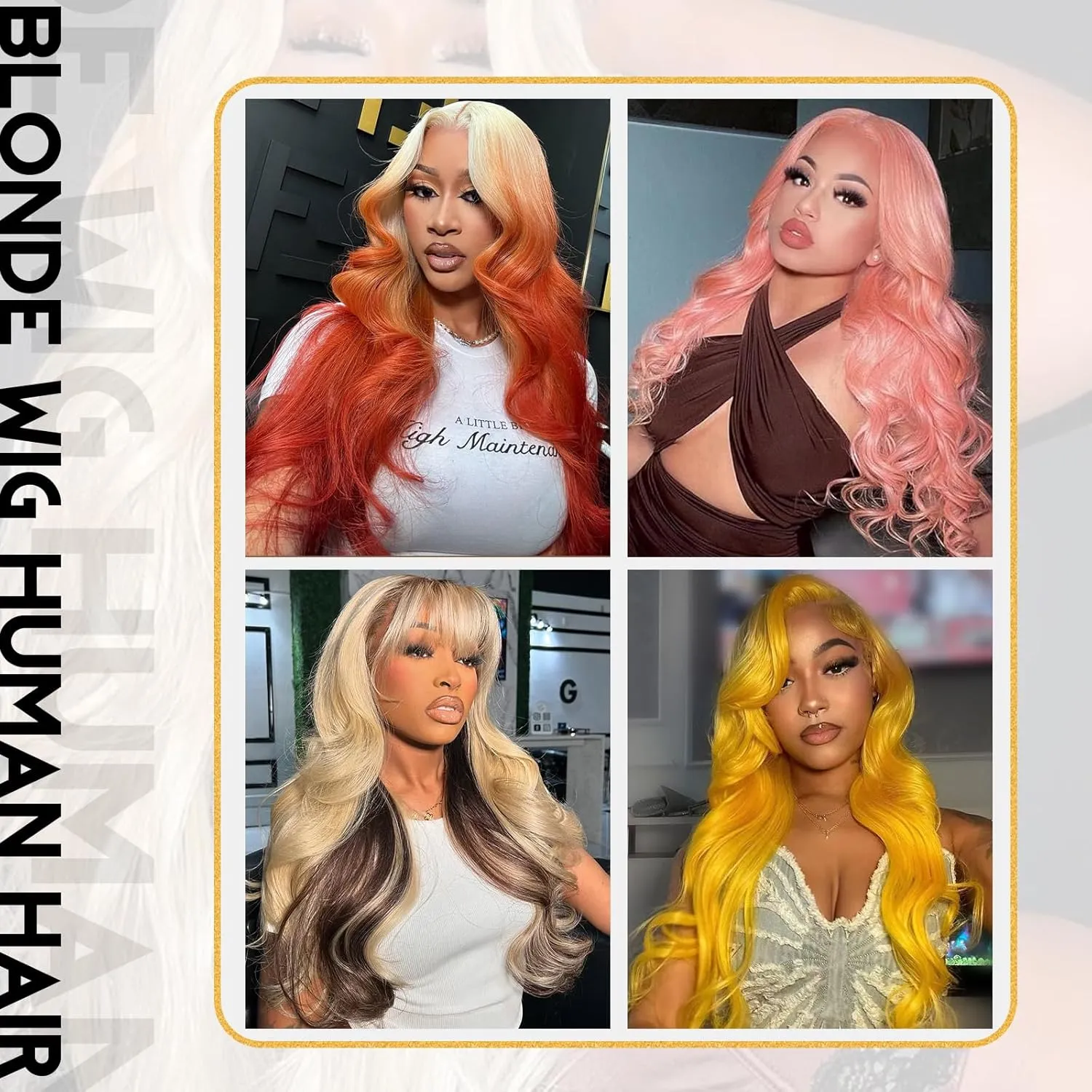 28 Inch 613 13x6 Lace Front Wig Human Hair 200 Density Body Wave Blonde HD Lace Front Wigs Human Hair Pre Plucked Blonde Wig Human Hair 613 Lace Frontal Wigs Human Hair