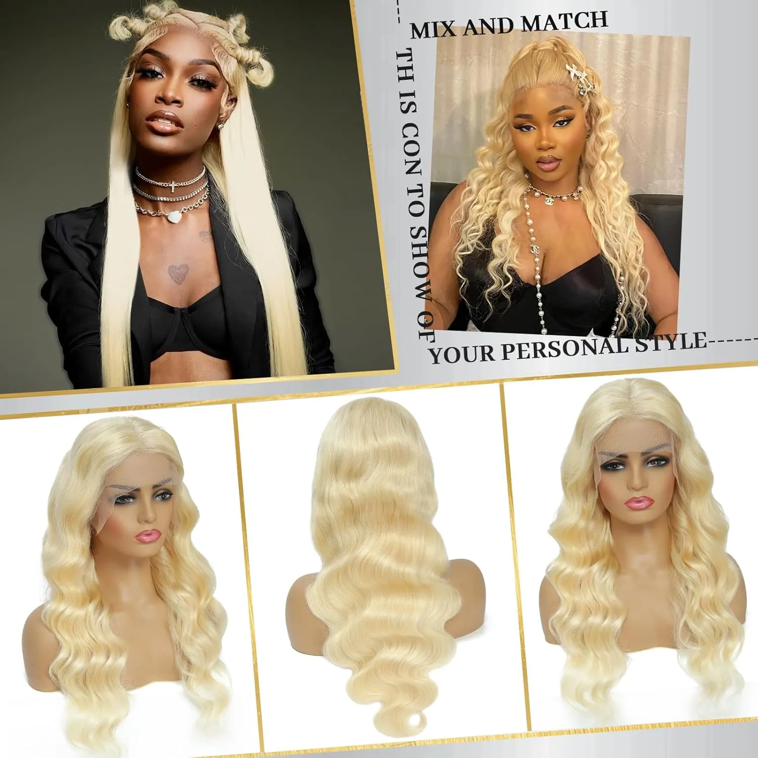 28 Inch 613 13x6 Lace Front Wig Human Hair 200 Density Body Wave Blonde HD Lace Front Wigs Human Hair Pre Plucked Blonde Wig Human Hair 613 Lace Frontal Wigs Human Hair