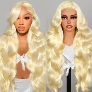 28 Inch 613 13x6 Lace Front Wig Human Hair 200 Density Body Wave Blonde HD Lace Front Wigs Human Hair Pre Plucked Blonde Wig Human Hair 613 Lace Frontal Wigs Human Hair