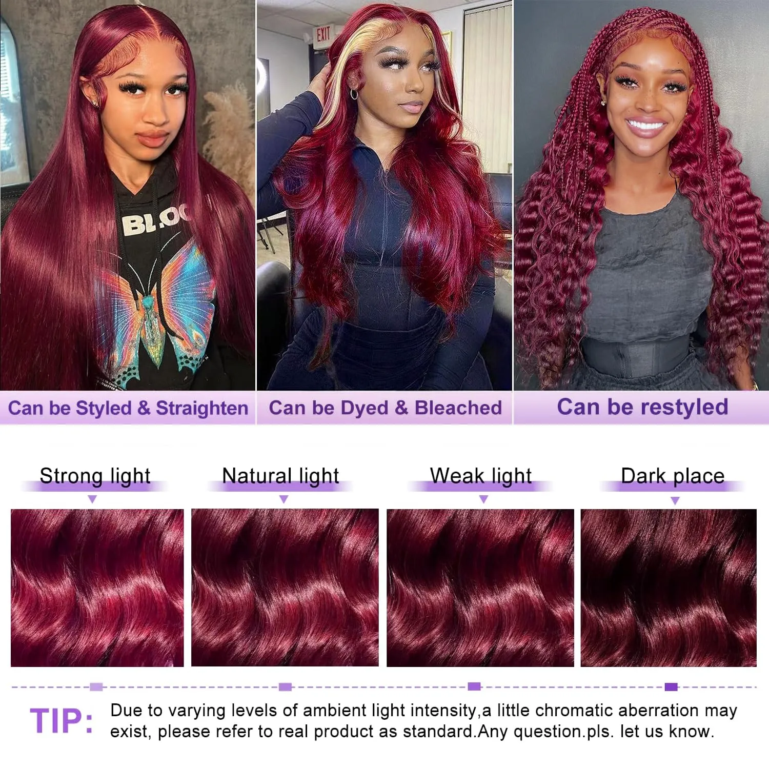 28 Inch 99J Burgundy Lace Front Wigs Human Hair 13x6 Lace Front Wigs Human Hair Body Wave HD Transparent with Baby Hair Red Wine Glueless Lace Front Wigs Human Hair Wigs for Women 180 Density