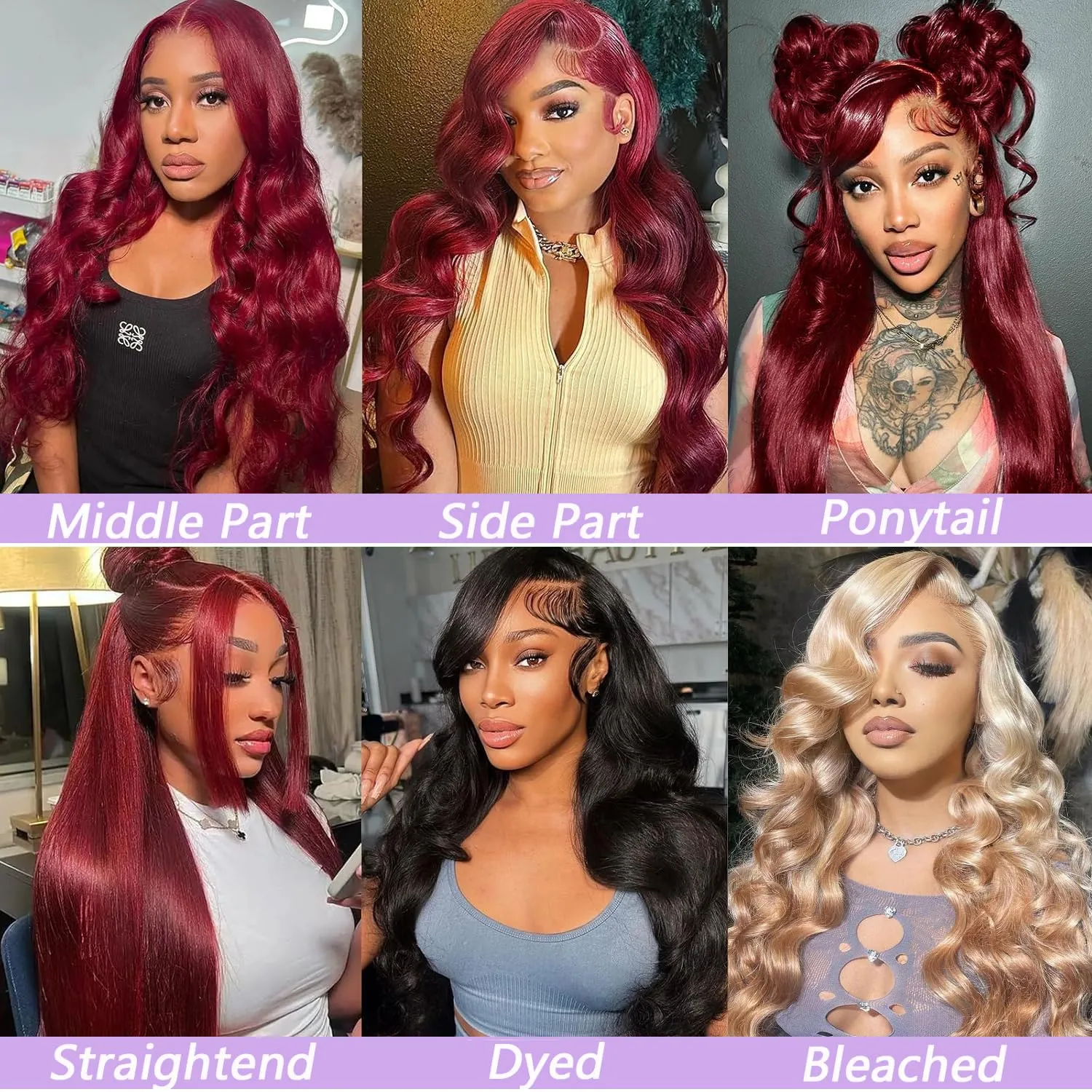 28 Inch 99J Burgundy Lace Front Wigs Human Hair 13x6 Lace Front Wigs Human Hair Body Wave HD Transparent with Baby Hair Red Wine Glueless Lace Front Wigs Human Hair Wigs for Women 180 Density