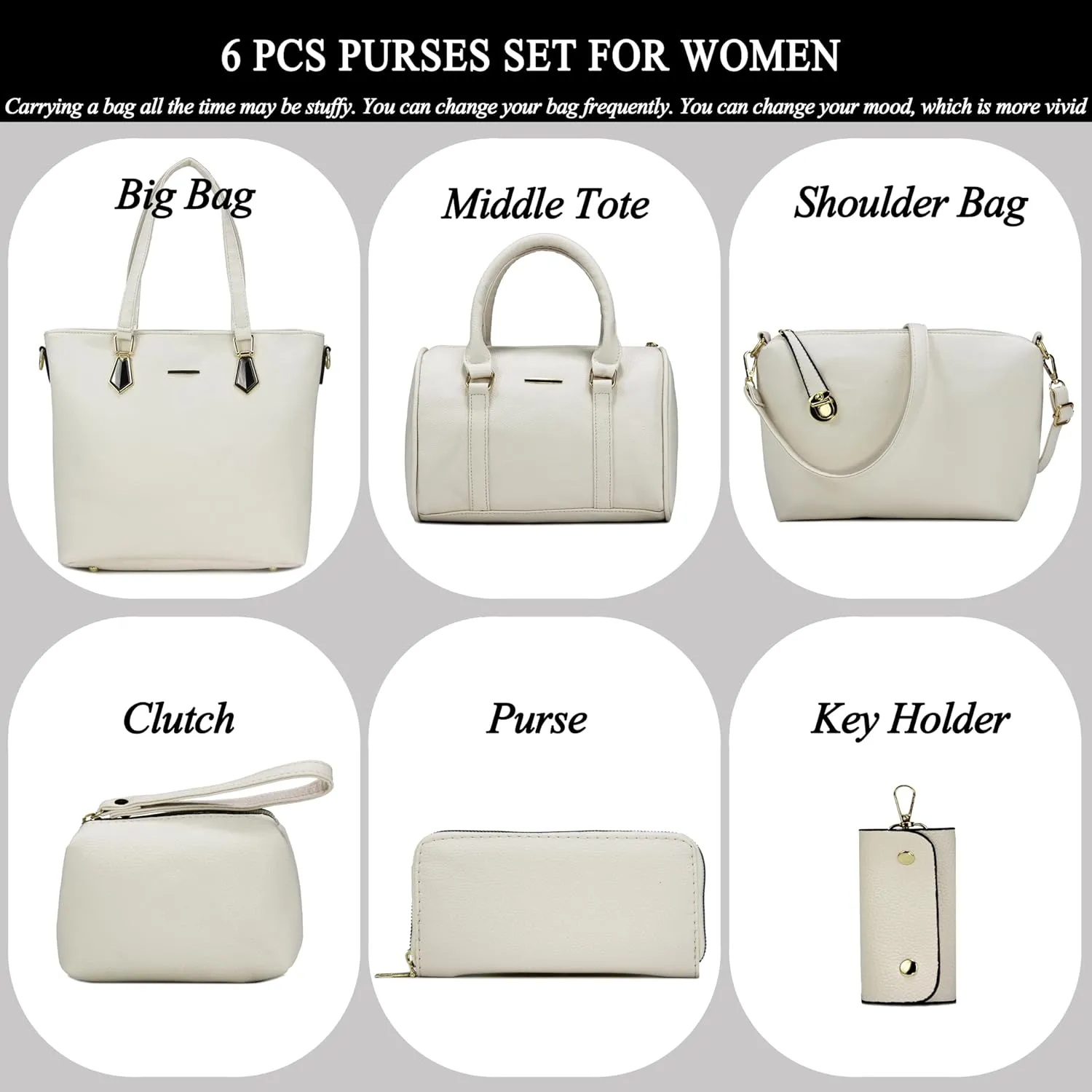 2E-youth Designer Purses and Handbags for Women Satchel Shoulder Bag Tote Top Handle Bag