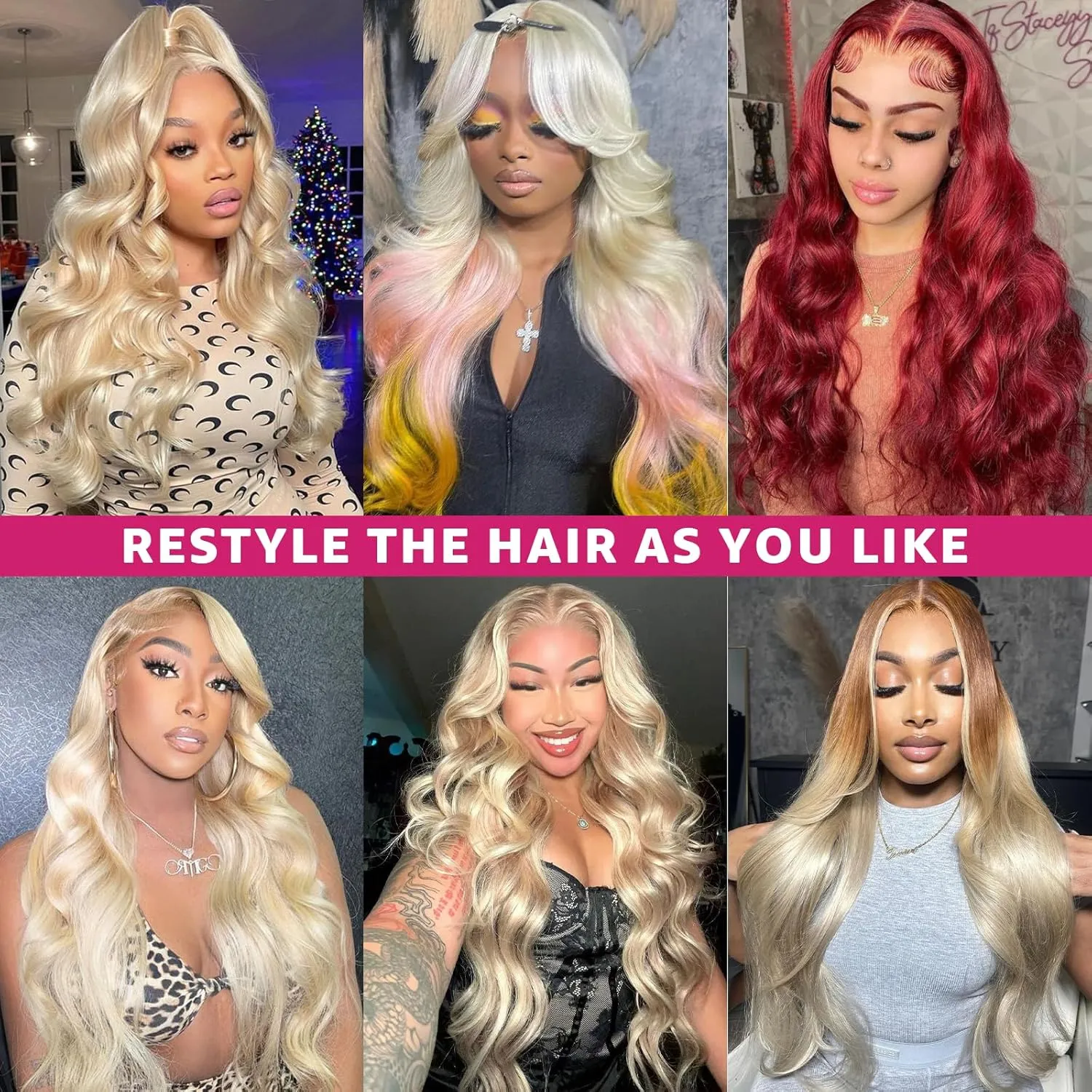 30 Inch 613 13x6 Lace Front Wig Human Hair 200 Density Blonde Body Wave 13x6 Lace Front Wigs Human Hair Blonde Wig 613 HD Lace Frontal Wigs Pre Plucked 613 Human Hair Wig