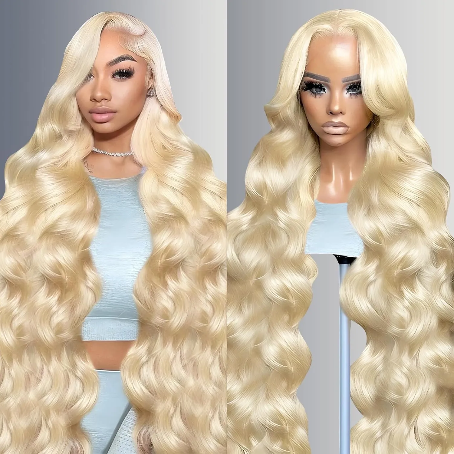 30 Inch 613 13x6 Lace Front Wig Human Hair 200 Density Blonde Wig Human Hair 613 HD Lace Frontal Wig Human Hair 13x6 Blonde Lace Front Wigs Human Hair Pre Plucked 613 Blonde Human Hair Wig for Women