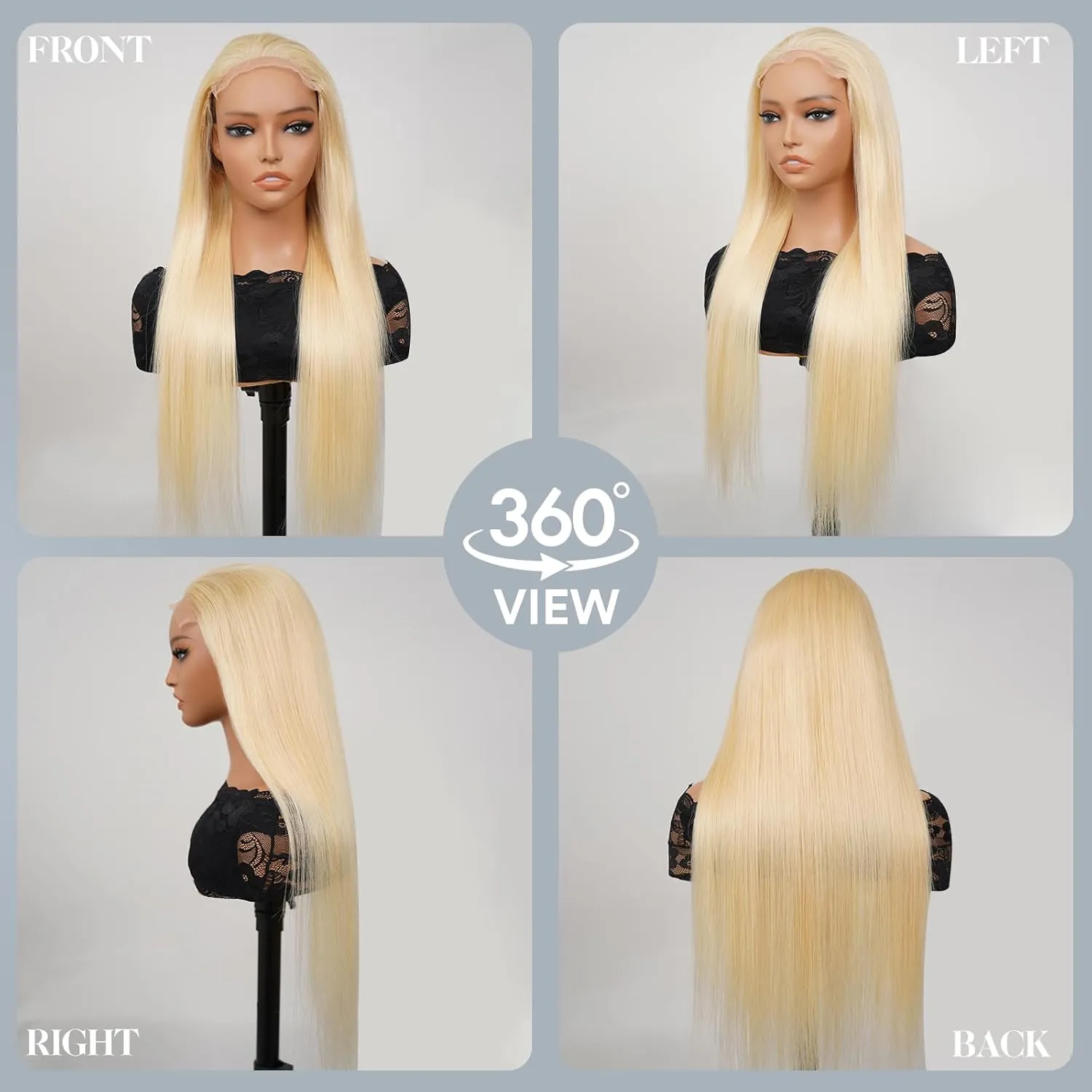 30 Inch 613 5x5 Lace Front Wig Human Hair 200 Density Straight Blonde Wig Human Hair 613 HD Lace Frontal Wigs Human Hair 5x5 613 Blonde Lace Front Wigs Human Hair Straight Pre Plucked for Women