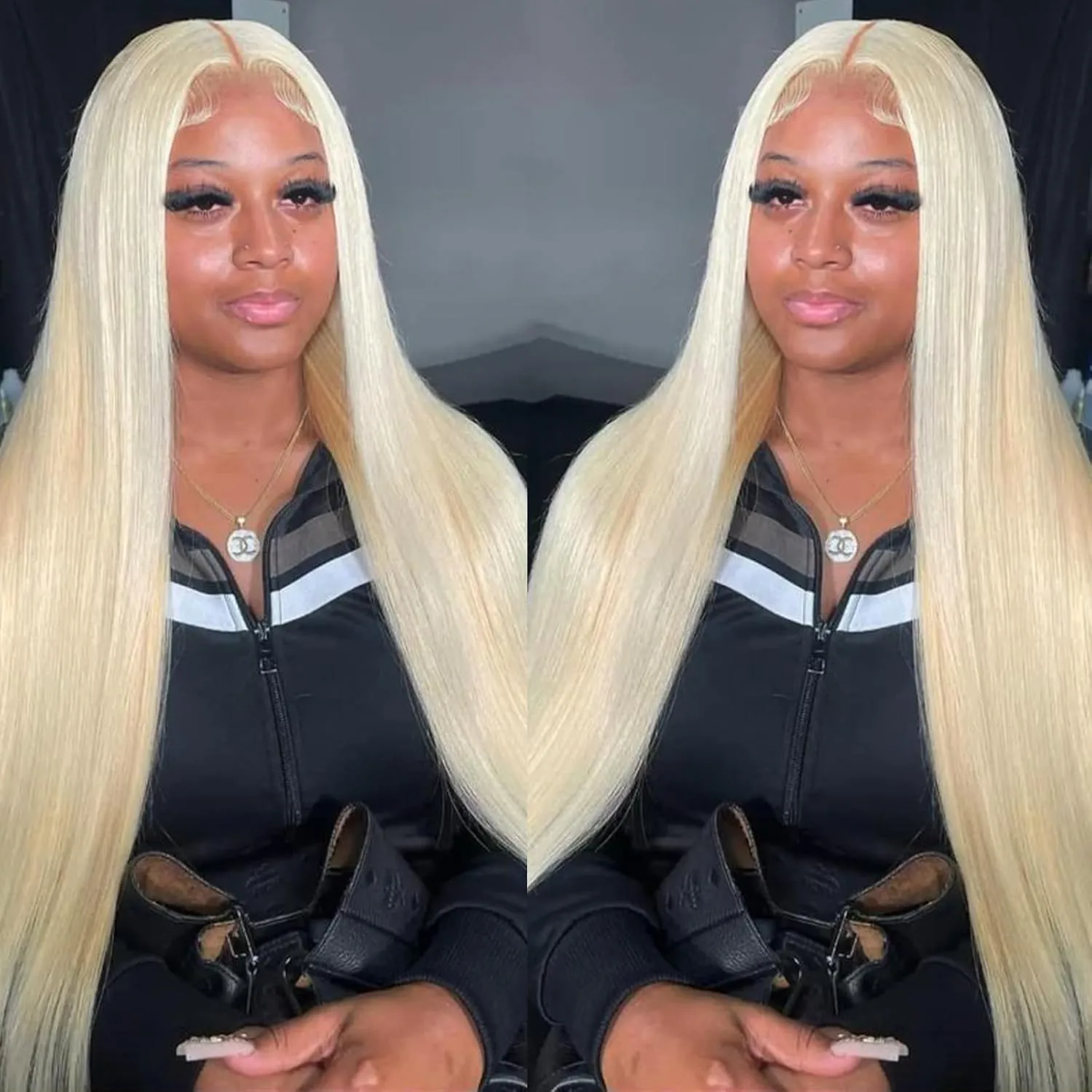 30 Inch 613 Lace Front Wig Human Hair 5x5 HD Lace Closure Wigs Blonde Glueless Straight HD Lace Front Wigs Human Hair Pre Plucked 180 Density 613 Blonde Human Hair Wig for Women
