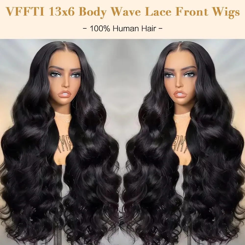 30 Inch Body Wave Lace Front Wigs Human Hair 13x6 HD Lace Front Wigs Human Hair 200 Density Glueless Wigs Pre Plucked Virgin Hair Lace Front Wigs for Women