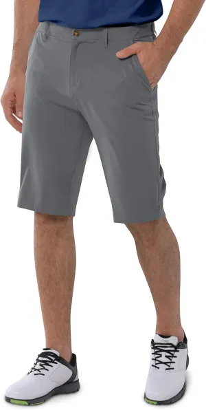 33,000ft Men's Golf Shorts Dry Fit, Lightweight Quick Dry Golf Stretch Shorts with Pockets 11" Inseam for Travel Casual
