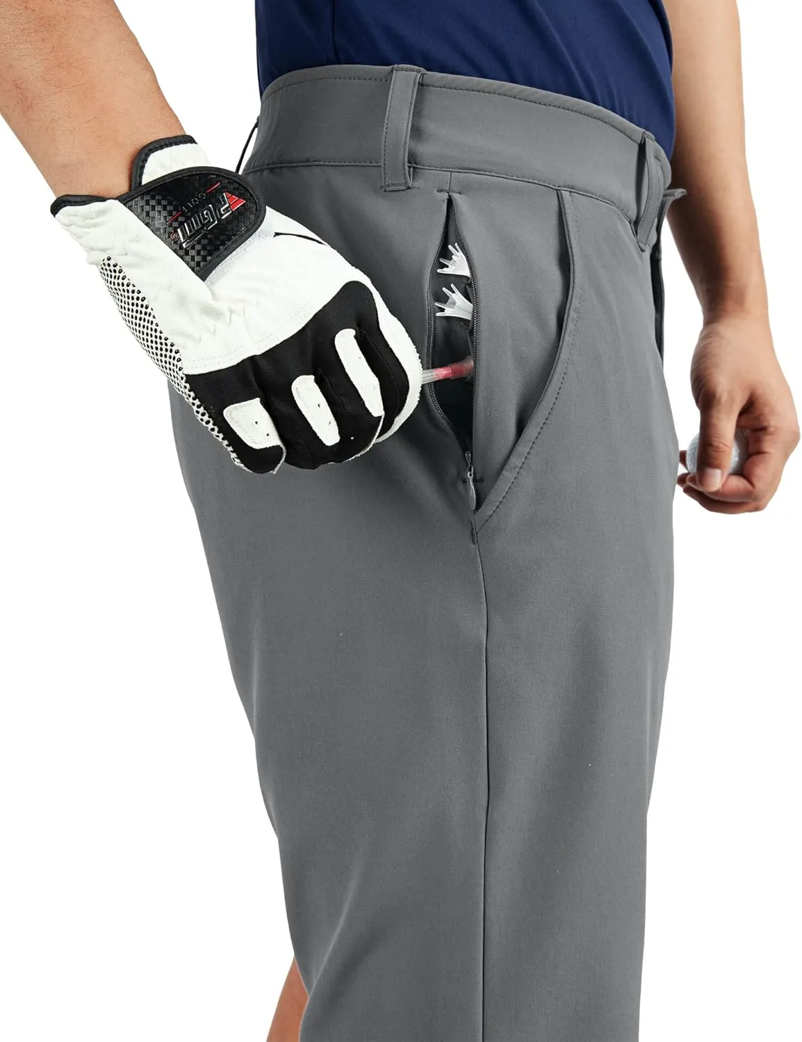 33,000ft Men's Golf Shorts Dry Fit, Lightweight Quick Dry Golf Stretch Shorts with Pockets 11" Inseam for Travel Casual