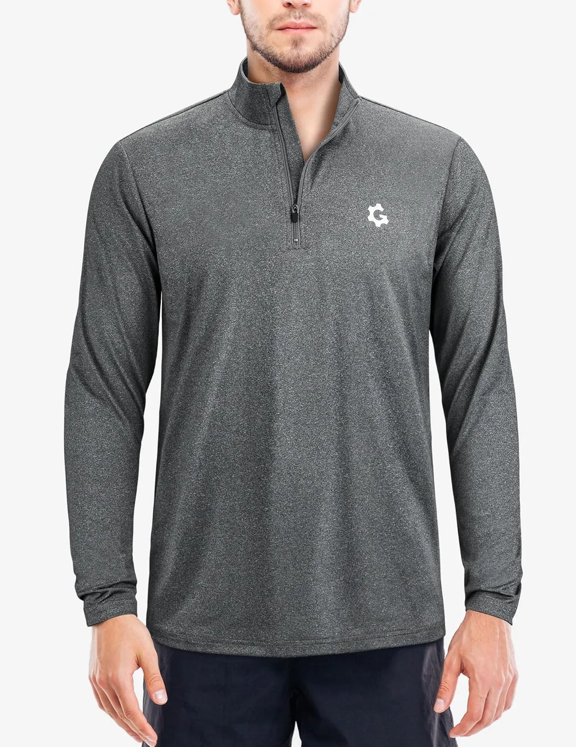3Pack Quarter Zip Pullover Men Long Sleeve Sweatshirts Running Athletic Golf Gym Shirt Quick Dry