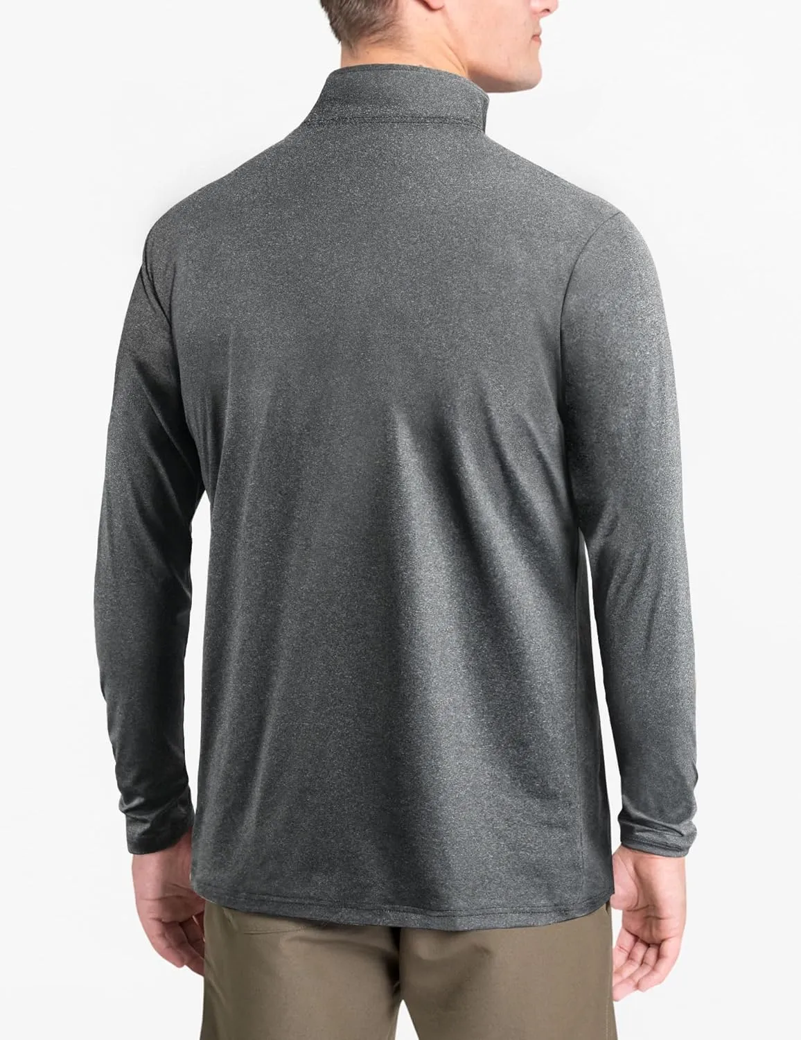 3Pack Quarter Zip Pullover Men Long Sleeve Sweatshirts Running Athletic Golf Gym Shirt Quick Dry