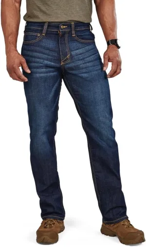 5.11 Tactical Men's Defender-Flex Regular Fit Jeans, 7 Pockets, Fitted Waistband, Style 74477