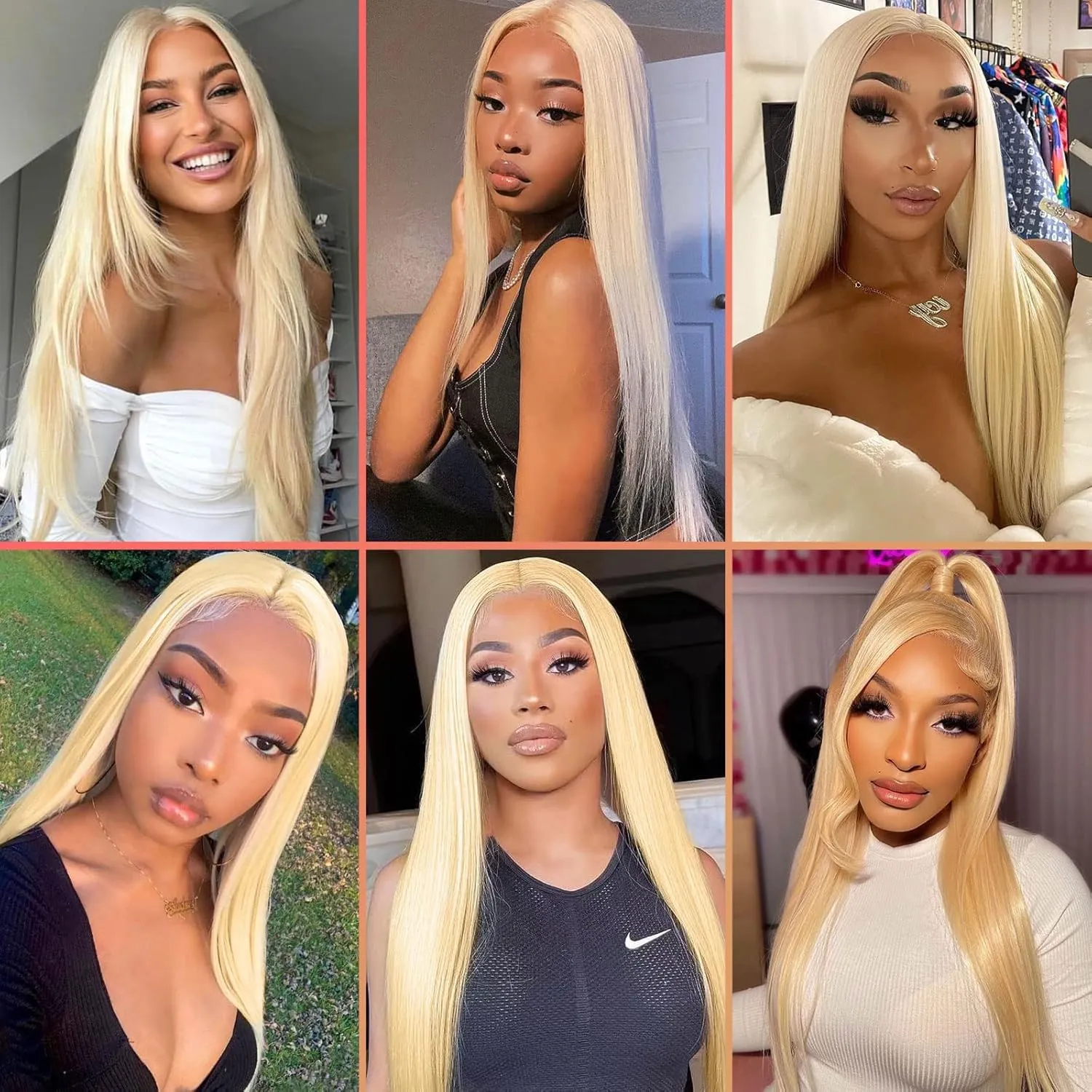 613 13x4 Lace Front Wig Human Hair 200% Density Straight Blonde Lace Frontal Wigs Human Hair Pre Plucked Blonde Wig Human Hair 30inch