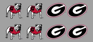 8 Piece 4-Dog 4-G Team Logo Officially Licensed Waterless Peel & Stick Temporary Spirit Tattoos
