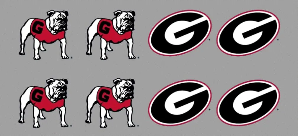 8 Piece 4-Dog 4-G Team Logo Officially Licensed Waterless Peel & Stick Temporary Spirit Tattoos