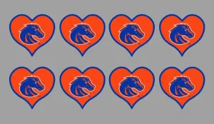 8 Piece Heart Officially Licensed Waterless Peel & Stick Temporary Spirit Tattoos