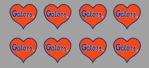 8 Piece Heart Team Logo Officially Licensed Waterless Peel & Stick Temporary Spirit Tattoos
