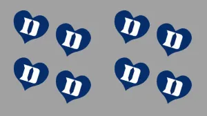 8 Piece Team Logo Heart Officially Licensed Waterless Peel & Stick Temporary Spirit Tattoos