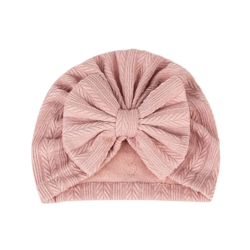 Adorable Baby Bowknot Hat for Girls