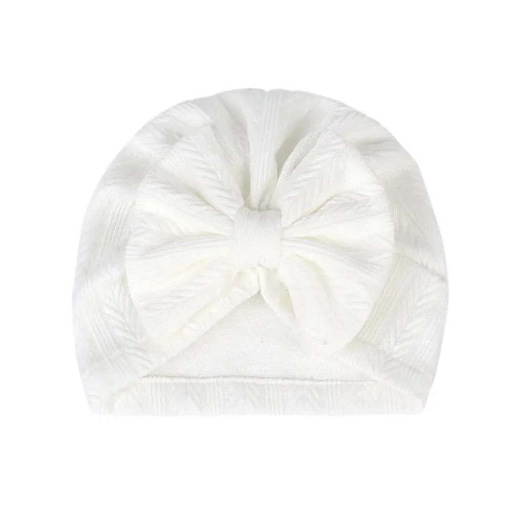 Adorable Baby Bowknot Hat for Girls
