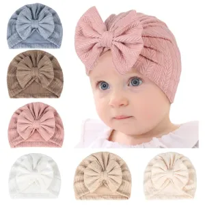 Adorable Baby Bowknot Hat for Girls