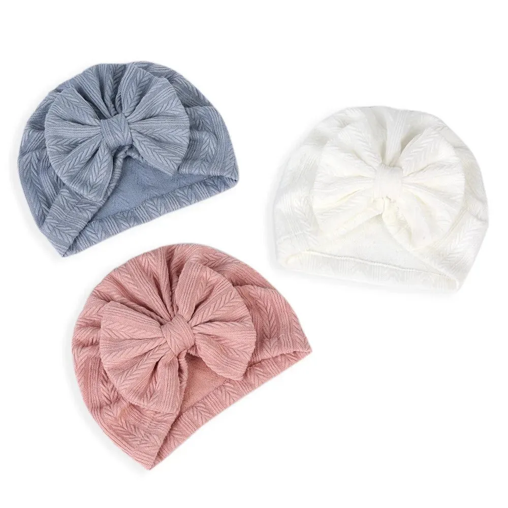 Adorable Baby Bowknot Hat for Girls