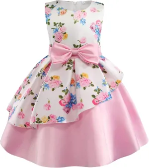 AIMJCHLD 2-9T Girls Flower Dress Kids Formal Special Occasion Party Dresses