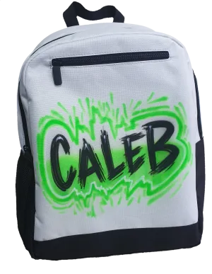 Airbrush Backpack Name Design 005