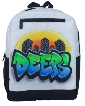 Airbrush Backpack Name Design 023