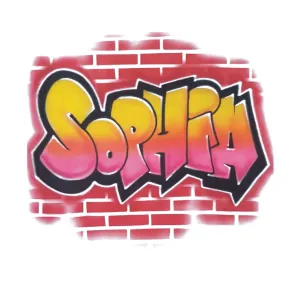 Airbrush Backpack Name Design 024
